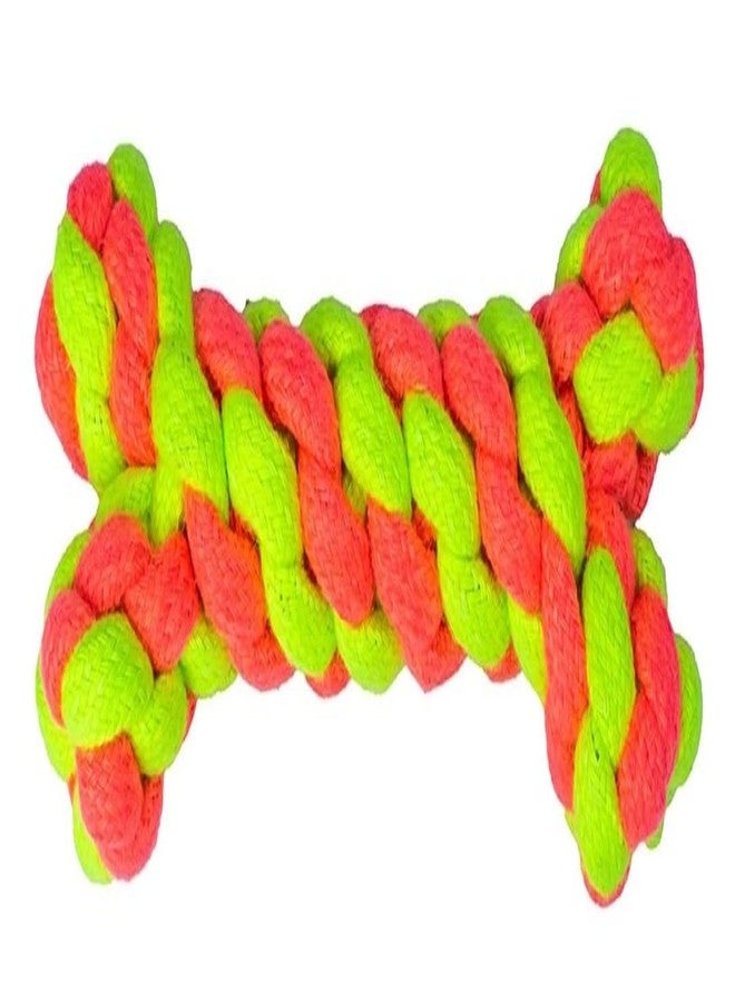 Fun Affairs Cotton Rope Toy for Small, Medium Dog | Bone Shaped Rope Toy, 1 PC (Color May Vary) - Image 1